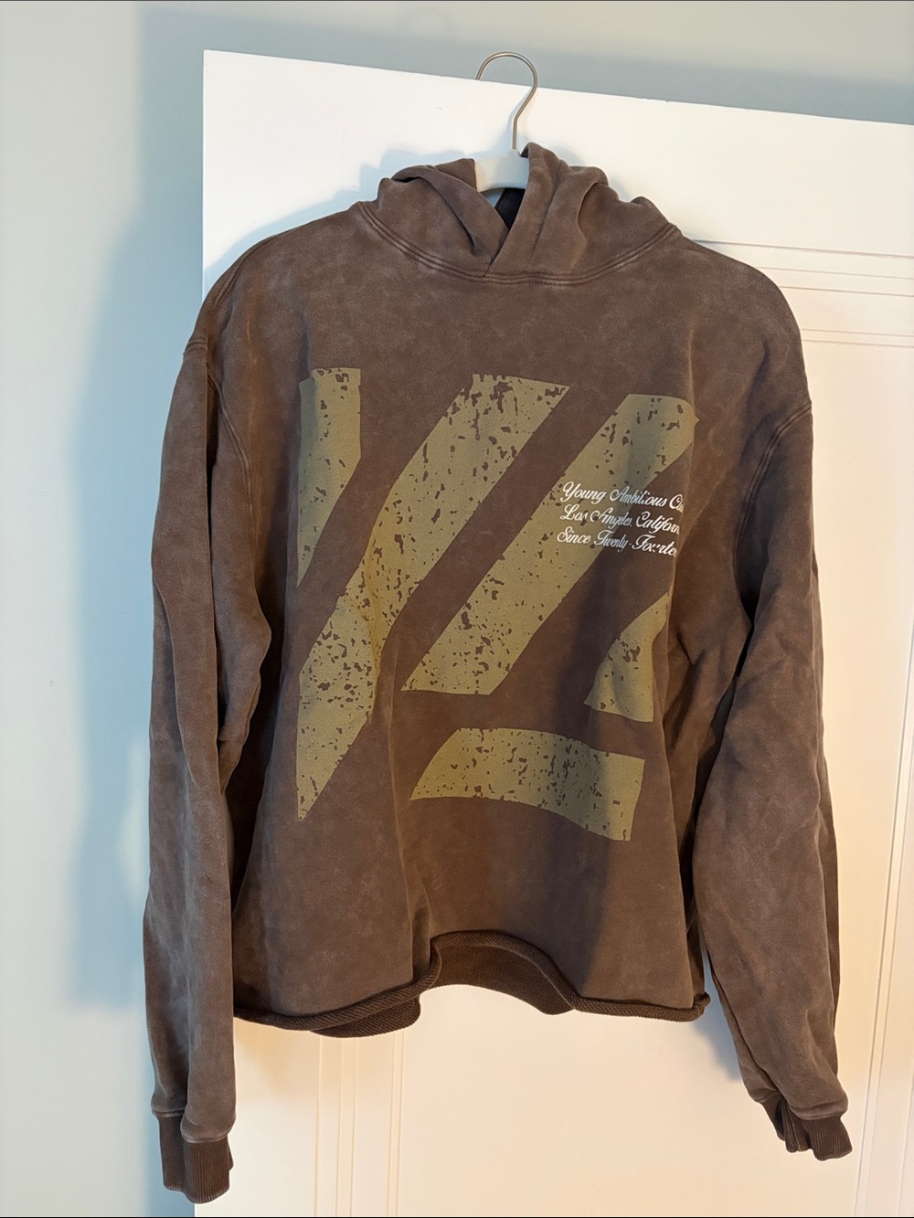 YoungLA Brown Crewneck Graphic Hoodie